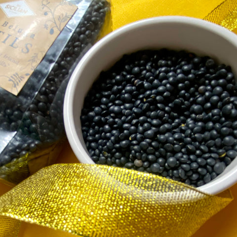 The Sicilian Beluga Black Lentils 250g