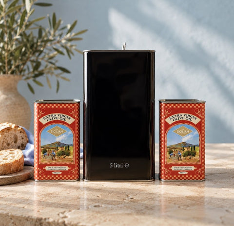 Sicilian Extra Virgin Olive Oil - 5 litre tin