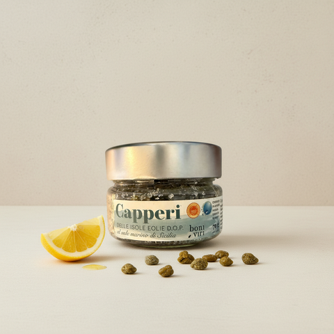 Capperi delle Isole Eolie D.O.P. in sea salt - 70g