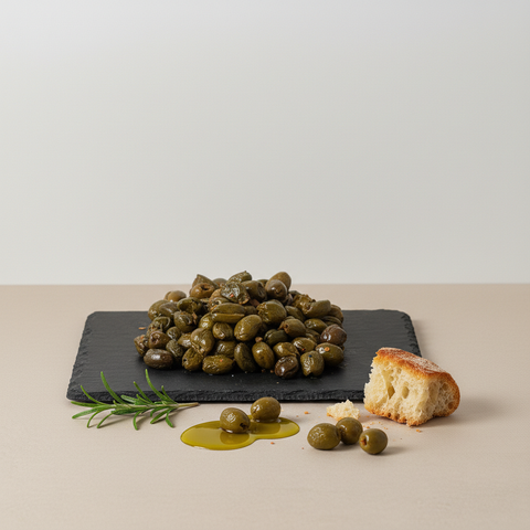 Italian cracked & pitted olives Frangiulia 250g