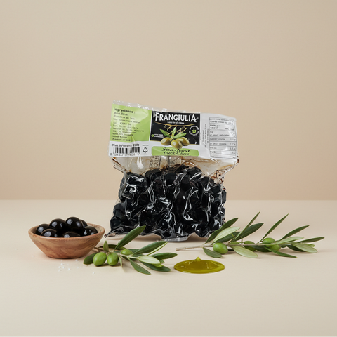 Italian sundried black olives Frangiulia - 250g