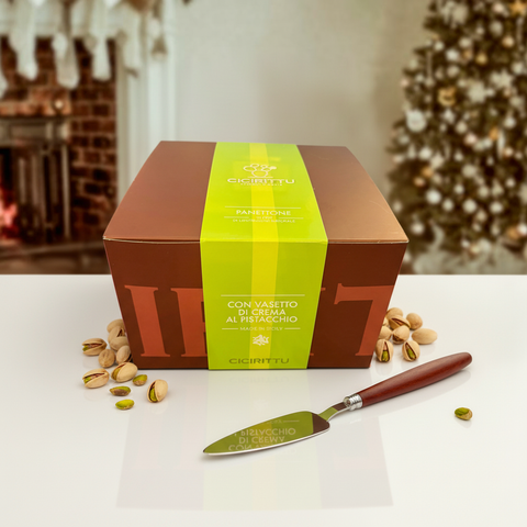 Cicirittu Pistachio Panettone 850g & Pistachio spread Jar