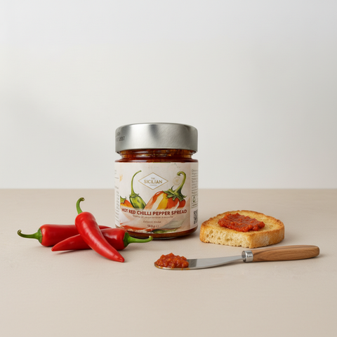 Hot Red Chilli Pepper Spread The Sicilian 190g